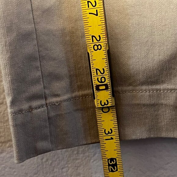 Ruby Rd Wide Leg Denim Chino Sand Beige Pants 8 (33x31) NWT - Picture 10 of 16
